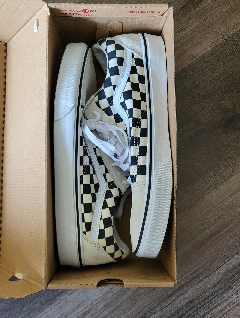 Vans Checkerboard Old Skool Sneakers - Black & White